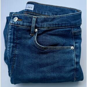 👖 LOFT High Rise Straight Jeans Women’s Size 8 / 29 Medium Wash Slim Fit Denim